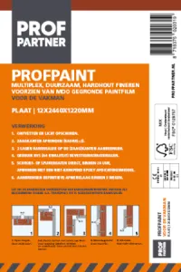 ProfPartner ProfPaint wit/grijs 12 mm 2440x1220