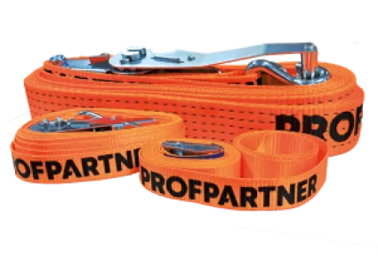 ProfPartner spanband 25 mm, oranje, klemgesp eindloos, 0,35 T, 3 m