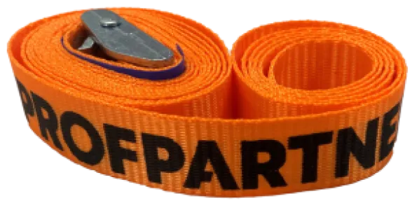 ProfPartner spanband 25 mm, oranje, klemgesp eindloos, 0,35 T, 3 m