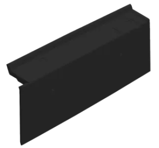 TEJAS BORJA FLAT 10 HALVE GEVELPAN - RECHTS NATURAL BLACK