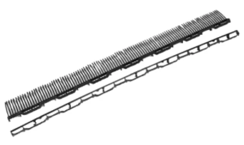 Ubbink Ventilerende panlat met vogelschroot L= 1000 mm