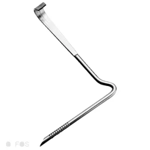 Ubbink Panhaak type P6 rvs voor panlat 22x38 t/m 24x48 mm  - 500 st/ds
