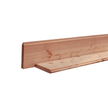 Douglas blokhutprofiel 28x190mm - werkende breedte 28x176mm     