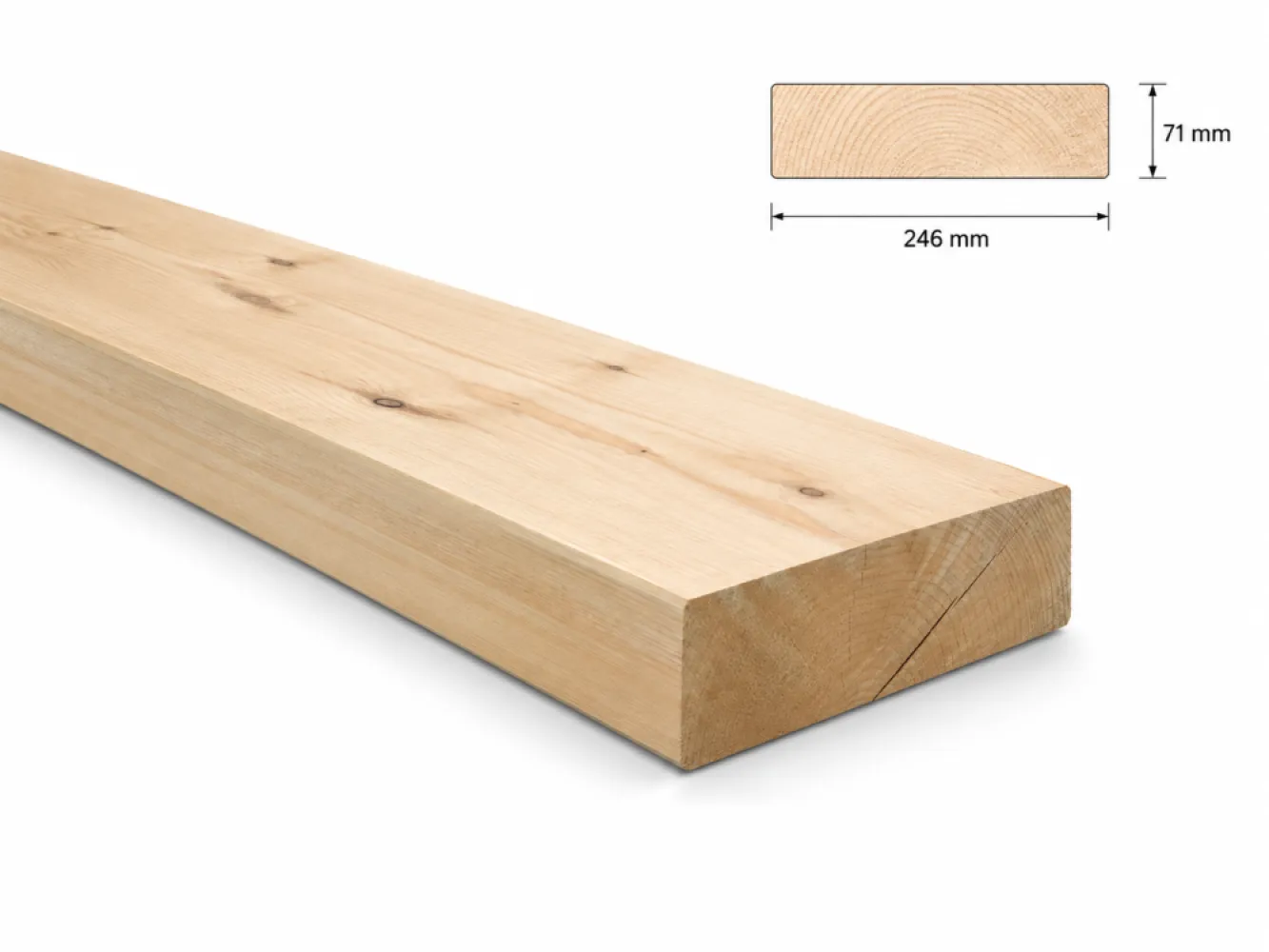 Vuren geschaafd 71x246 (75x250)              