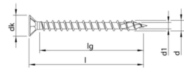Heco Topix Plus Houtschroef 5,0 x 60 mm Pozi