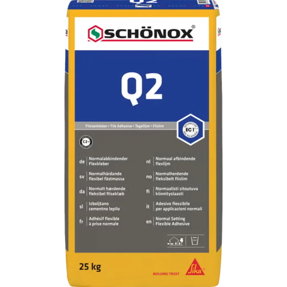 SCHÖNOX Q2 Stofgereduceerde normaal afbindende flexlijm