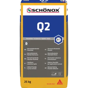 SCHÖNOX Q2 Stofgereduceerde normaal afbindende flexlijm
