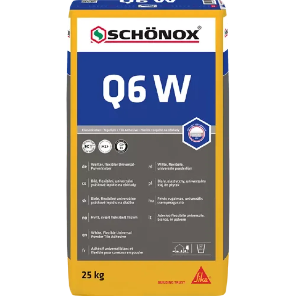 SCHÖNOX Q6 W Flexibele stofarme universele poedertegellijm