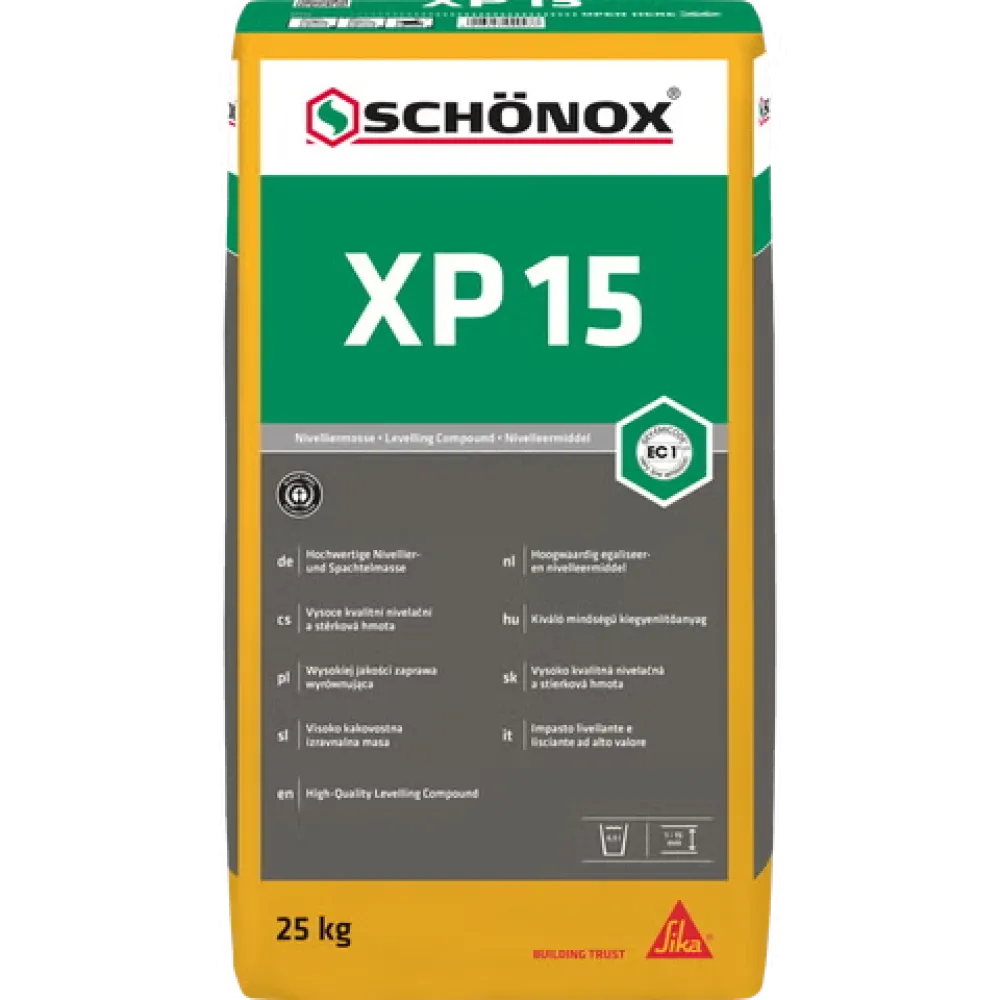 Schonox XP 15 egaliseer- en nivelleermassa
