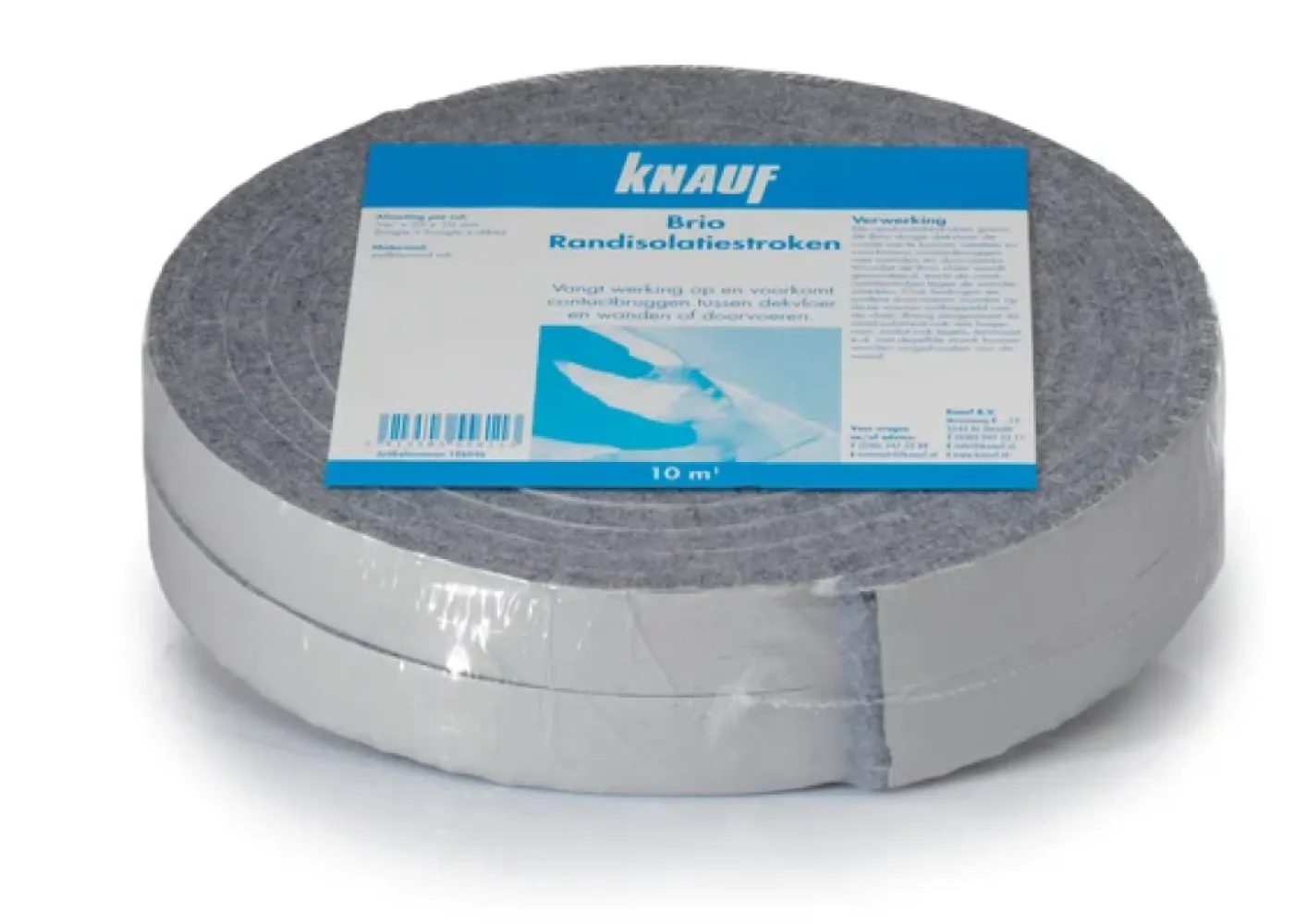Knauf Randisolatie zelfklevend vilt 10x25mm