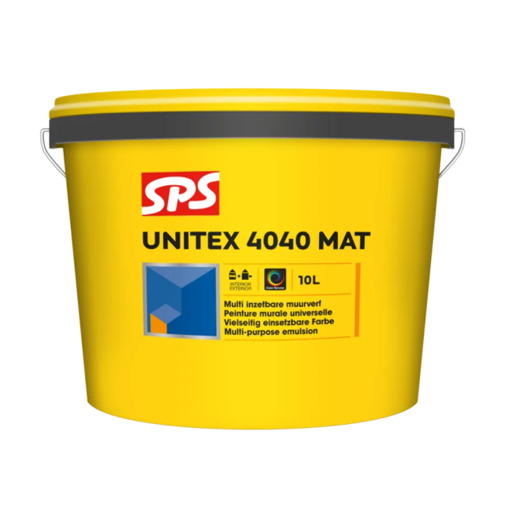 SPS Unitex 4040 mat RAL 9010 binnen/buiten