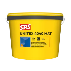 SPS Unitex 4040 mat RAL 9010 binnen/buiten