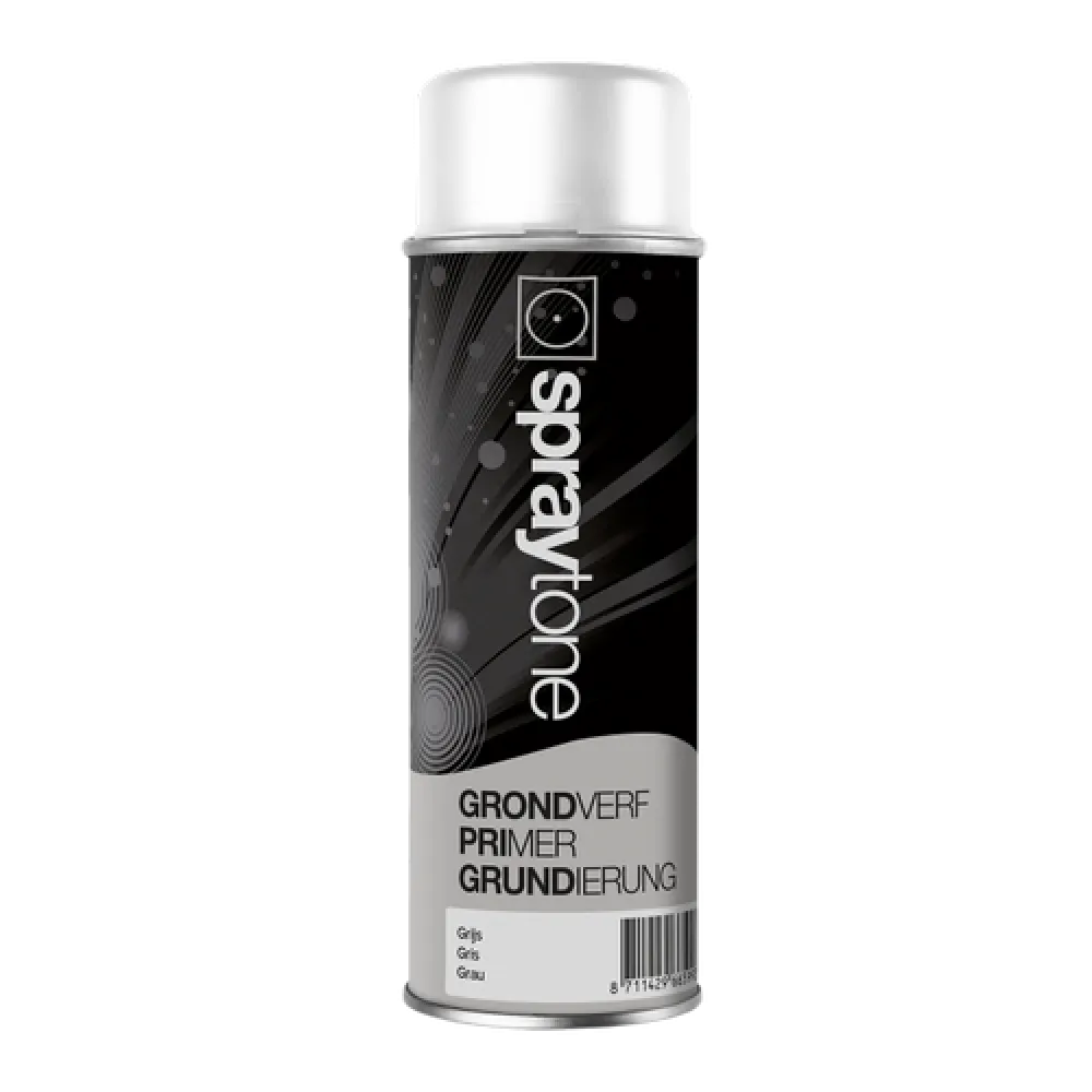 Spraytone Grondverf grijs binnen/buiten - spuitbus 400 ml