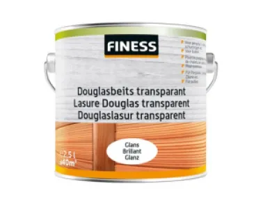 Finess Douglasbeits Transparant Licht grijs 2530 buiten blik 2,5 ltr