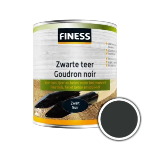 Finess zwarte teer zwart bu