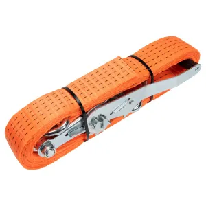 Konvox spanband 50 mm ratel met haak HD, 9 m, 5000 daN, oranje