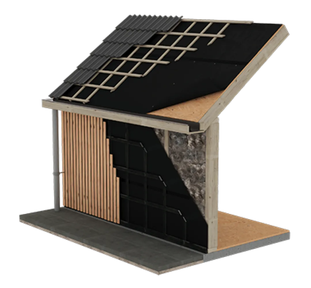 Polytex Fassade Eco Damp-open folie - 1,5 x 25 m¹ (Gevel en Dak)