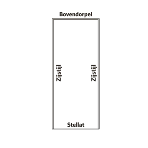 Hardhouten Buitenkozijn Stomp 67 x 114 mm 