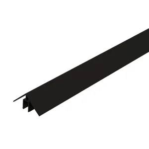 WEO alu Klikprofiel 50x50mm - L=300cm	 Ebony black RAL9005