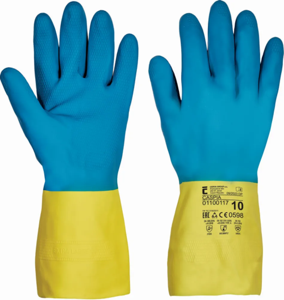 Voegershandschoen Caspia SW5700 blauw latex neopreen