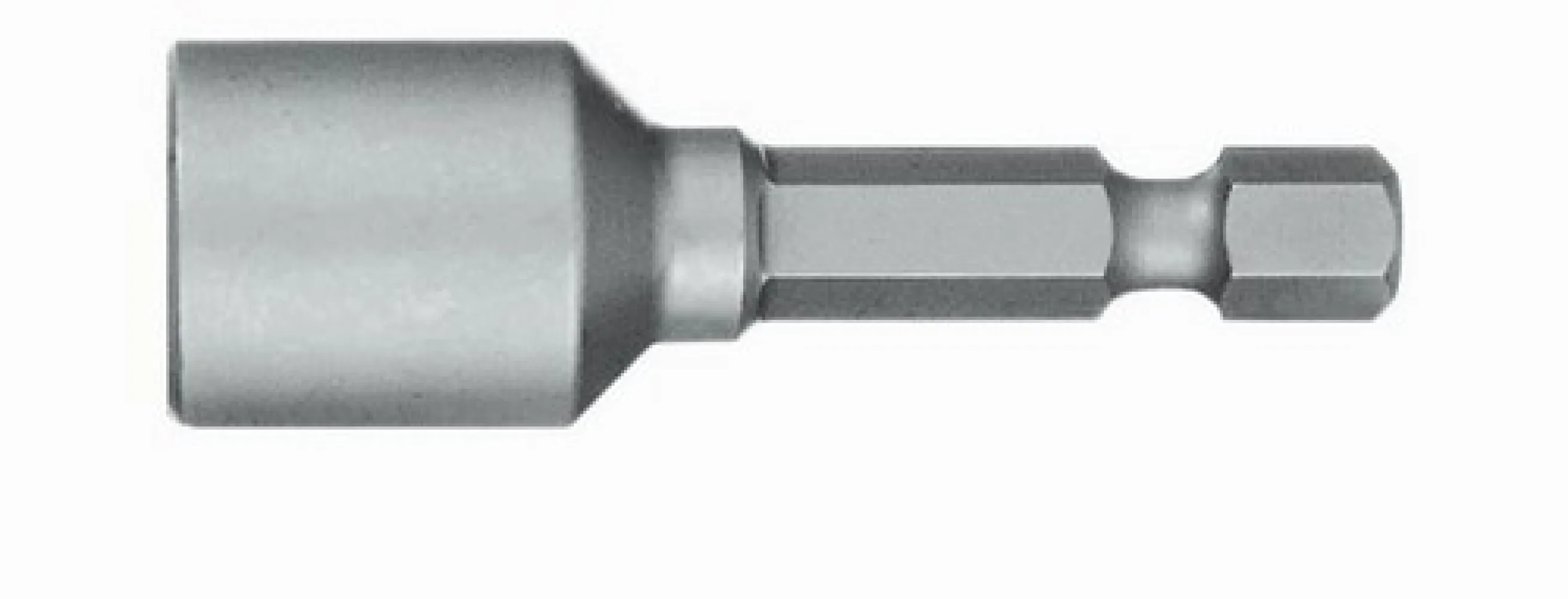Witte Bit 1/4 Dop 45 mm