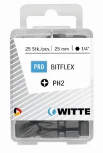 Witte Bitsdoos 15x BIT 1/4-25 mm