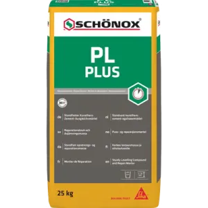 Schonox PL Plus universele reparatiemortel