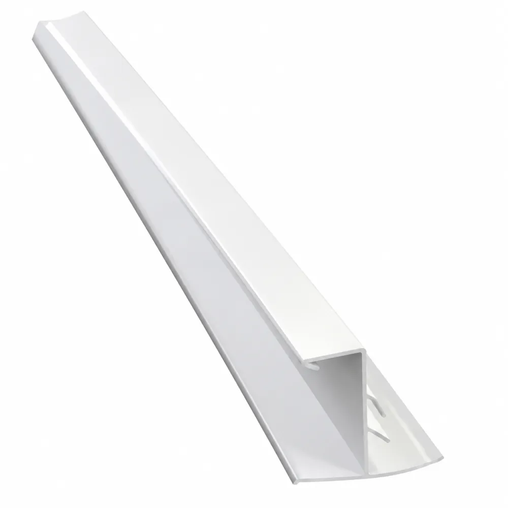 PVC profiel voor afwerking, CB White   5m1