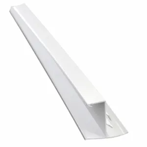 PVC profiel voor afwerking, CB White   5m1