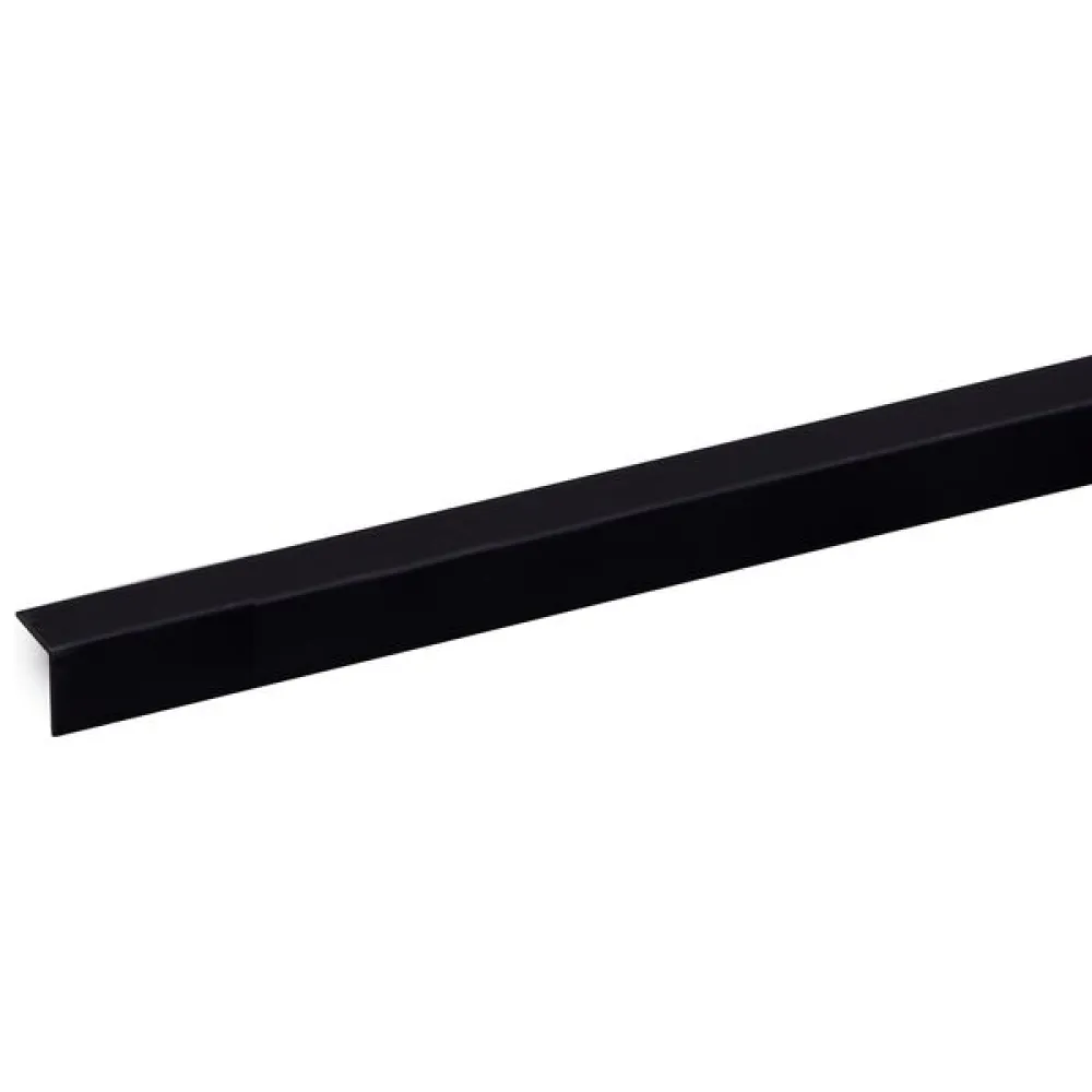 Hoekprofiel kunststof Zwart L=2600 mm