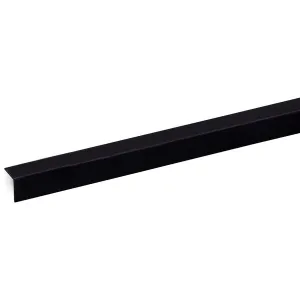 Hoekprofiel kunststof Zwart L=2600 mm