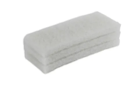 Rubi Zeer Zachte Reserve-Schuursponzen 25 cm Wit - 3 stuks