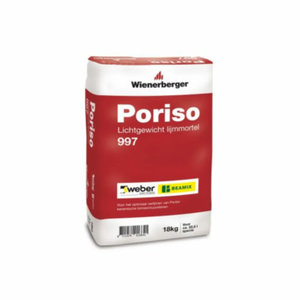 Poriso lichtgewicht lijmmortel 997