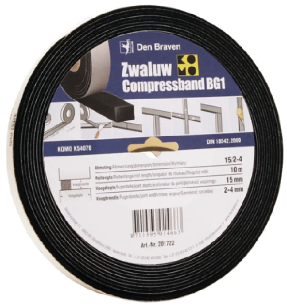 Zwaluw Compress Band 20x40 mm rol 4,3 m