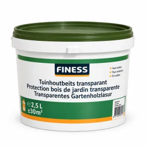 Finess Tuinbeits transparant (glans)bu blik 2,5 ltr