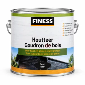 Finess Houtteer zwart bu