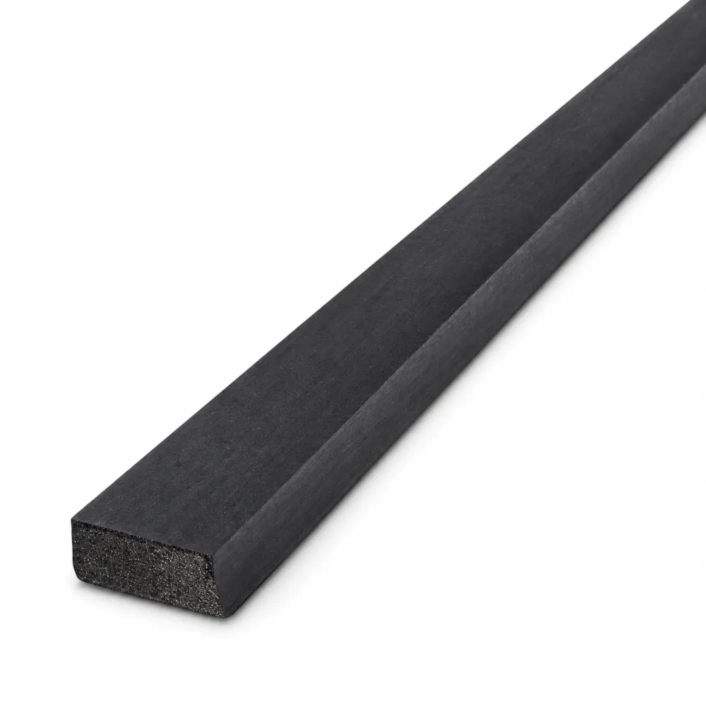 Vuren ventilatielat 18x45 - 1 zijde zwart/geïmpregneerd