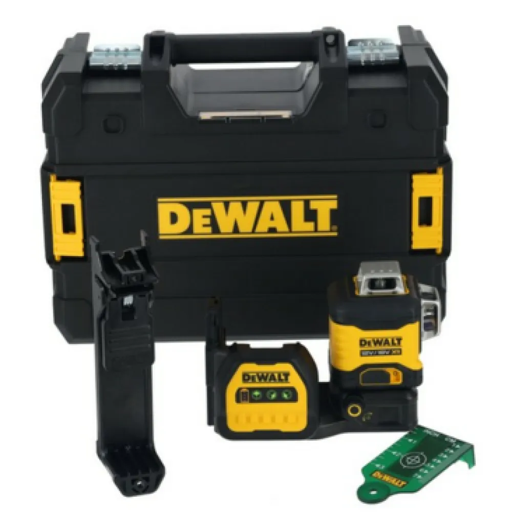 DeWalt DCE089NG18-XJ 12V/18V Multivolt groene 3x 360° lijnlaser zonder accu