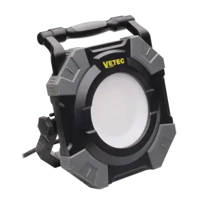 Vetec LED bouwlamp 100W 3 kleuren klasse I met 5 meter kabel en 2 contactdozen