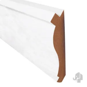 Elephant Meranti gootlijst 28x145 mm – 60 mu wit gegrond – L=4600 mm