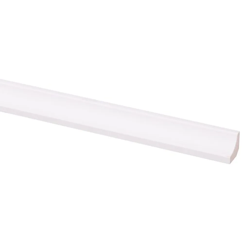 Hollat grenen gegrond wit 16x16 mm L=2700 mm