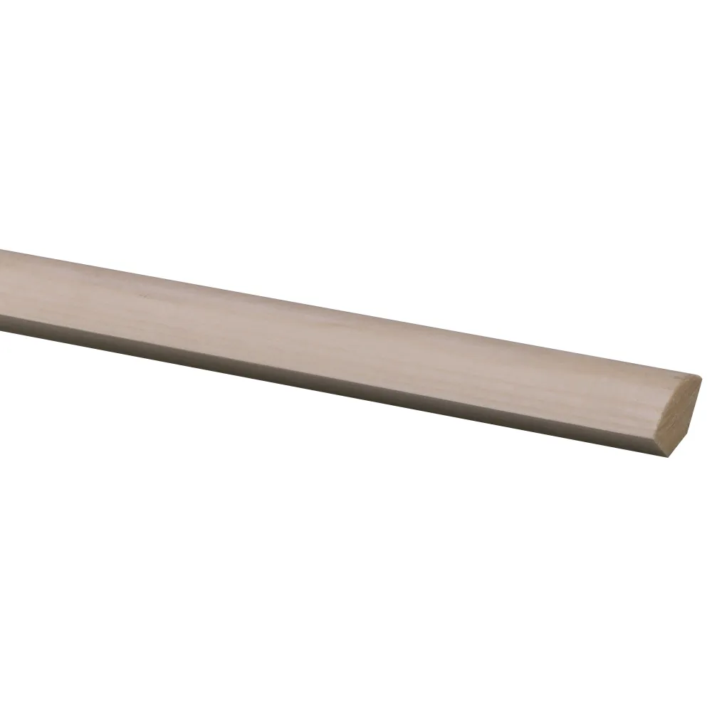 Kwartronde lat grenen 22x22 mm L=2700 mm