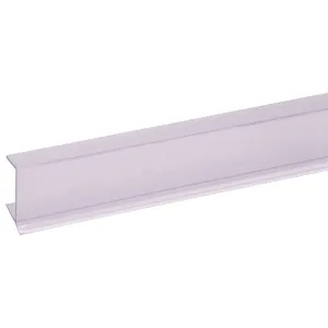Keukenplintprofiel transparant 9,5x20 mm L=2600 mm
