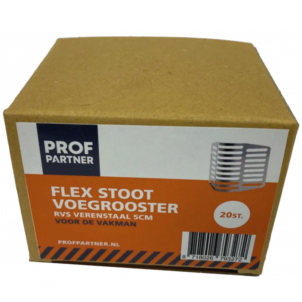 ProfPartner Flex Stootvoegrooster RVS