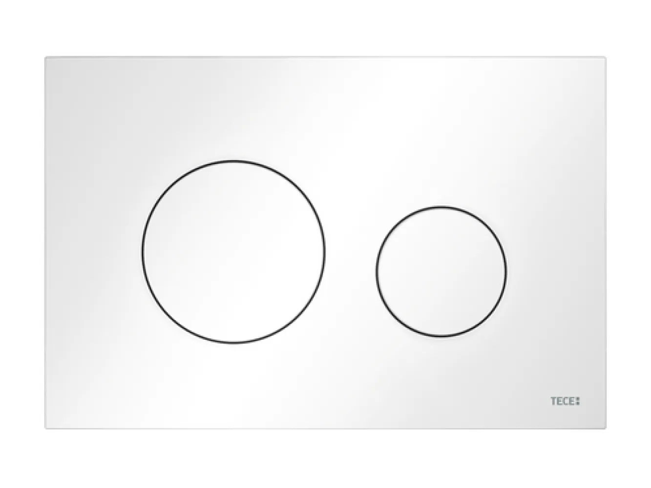 TECEloop WC Bedieningsplaat Duospoel – Kunststof Wit