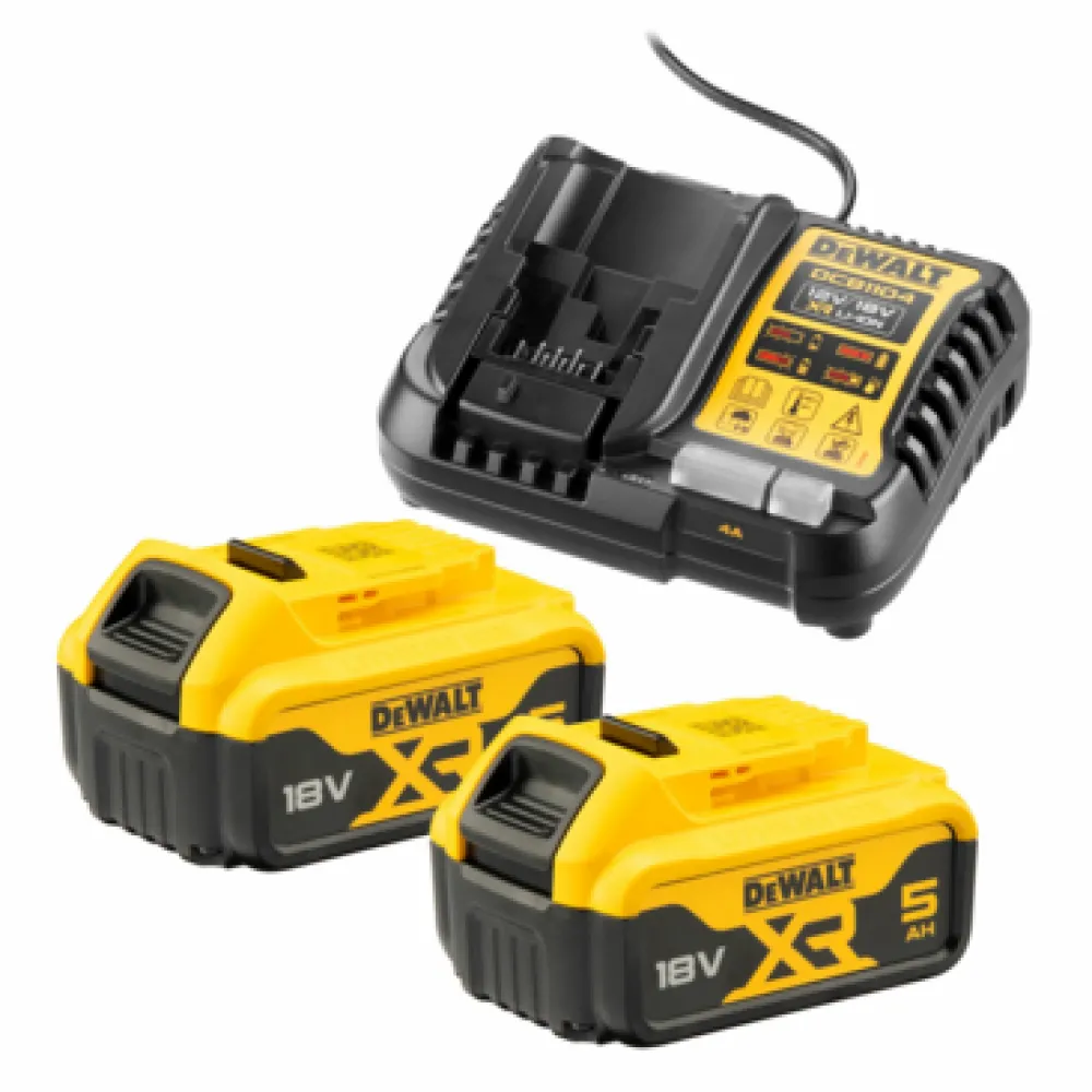 DeWalt DCB1104P2-QW accuset 18V 2x 5,0 Ah met lader