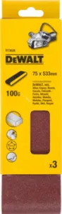 DeWalt DT3628-QZ schuurband 75x533 mm K100 3 stuks