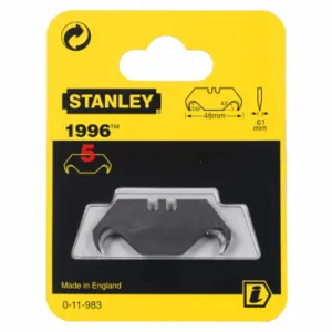 Stanley 0-11-983 reservemesjes 1996 zonder gaten 5 stuks