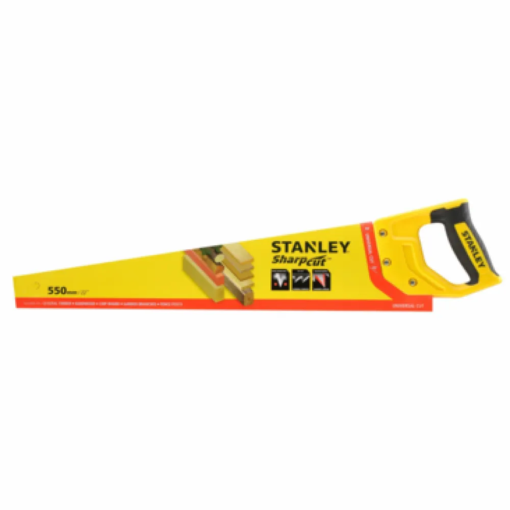 Stanley STHT20368-1 SharpCut universele handzaag 550 mm 7 TPI